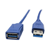Кабель USB - USB Type-B, 2м. AM-AF USB 3.0 (удлинитель) синий
