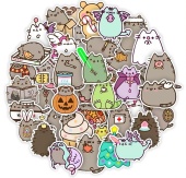 Стикеры Коты 50 шт