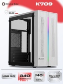 Корпус Prime Box K709 RGB Белый mATX