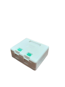Розетка сетевая RJ45 5e, 2порта, зажим, внешняя