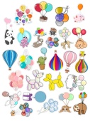 Стикеры Balloons 50 шт 