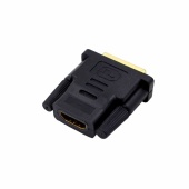 Переходник HDMI F - DVI-I M (24+5), пластик