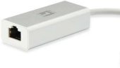 Сетевая карта USB iLan 1000 (10/100/1000,USB 3.0), металл, серая