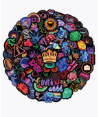 Стикеры NEON 50 шт