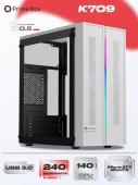 Корпус Prime Box K709 RGB Белый mATX