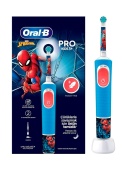 Электрическая зубная щетка Oral-B механическая Vitality Pro Kids 3+ «Человек-Паук», круглая насадка