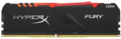 Оперативная память DDR4 8Gb/3600MHz, Kingston HyperX FURY HX436C17FB3A/8, RGB, радиатор, OEM