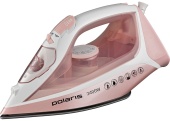 Утюг электрический Polaris PIR 2497AK 3M, 2400Вт, розовый