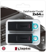 Флеш карта KINGSTON DTX/64GB-2P USB 3.2, 2pack
