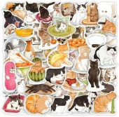 Стикеры Коты 52 шт