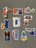 Стикеры "Rainbow Friends" 50 шт