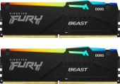 Оперативная память DDR5 64Gb(2x32GB)/5600MHz Kingston Fury Beast RGB KF556C40BBAK2-64 