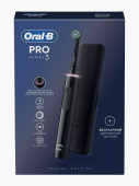 Электрическая зубная щетка Oral-B Pro 3 3500 + футляр, 1 насадка, черная
