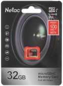 Карта памяти MicroSD Netac P500 Extreme Pro, 32GB, NT02P500PRO-032G-S