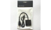 Переходник - конвертер iLAN HDMI M to VGA F Adapter, звук, черный 