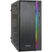 Корпус EXEGATE mEVO-9301,mATX, с окном, Без БП, black