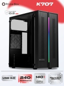 Корпус Prime Box K707 RGB Черный mATX