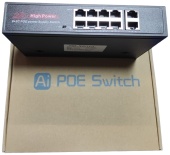 Коммутатор 298 NADO-8-POE Switch 8+2 port 10/100M, PoE 52W