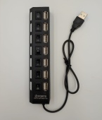 Расширитель 7-портовой выкл. USB Hub 2.0 (Noname)