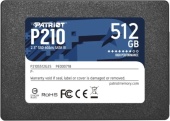 Твердотельный накопитель 2.5 SSD 512Gb Patriot P210S512G25 520/430мб/с