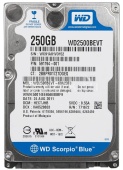 Жесткий диск 2.5" HDD 250Gb Western Digital Scorpio Blue WD2500BEVT 5400 Об/мин (REF)