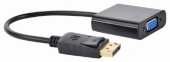 Переходник - конвертер DisplayPort F - VGA M черный