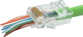Коннектор сетевой RJ-45 cat 5e (сквозной) (1шт.)
