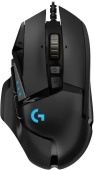 Мышь проводная оптическая Logitech HERO G502 16000Dpi RGB (Black), 2.1м