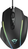 Мышь проводная оптическая Trust GXT 165 Celox RGB Gaming Mouse, 1.8м, чёрная