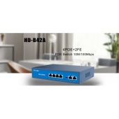 Коммутатор POE Switch SunQar S1006FPE 4 port + 2Uplink 10/100Mbps