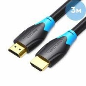 Кабель HDMI M - HDMI M "iLAN"  3м, v1.4, Ø-7.0, CCS,  черный