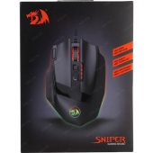 Мышь проводная оптическая REDRAGON Sniper M801-RGB, 1.8м, чёрная REF