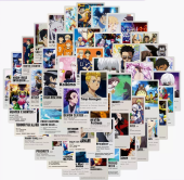 Стикеры Аниме микс 50 штук