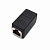 Соединитель RJ45 F- RJ45 F, экранированный, металл, чёрный 